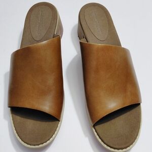 TIMBERLAND Women's Leather Laguna Shore Brown Mules Size 10